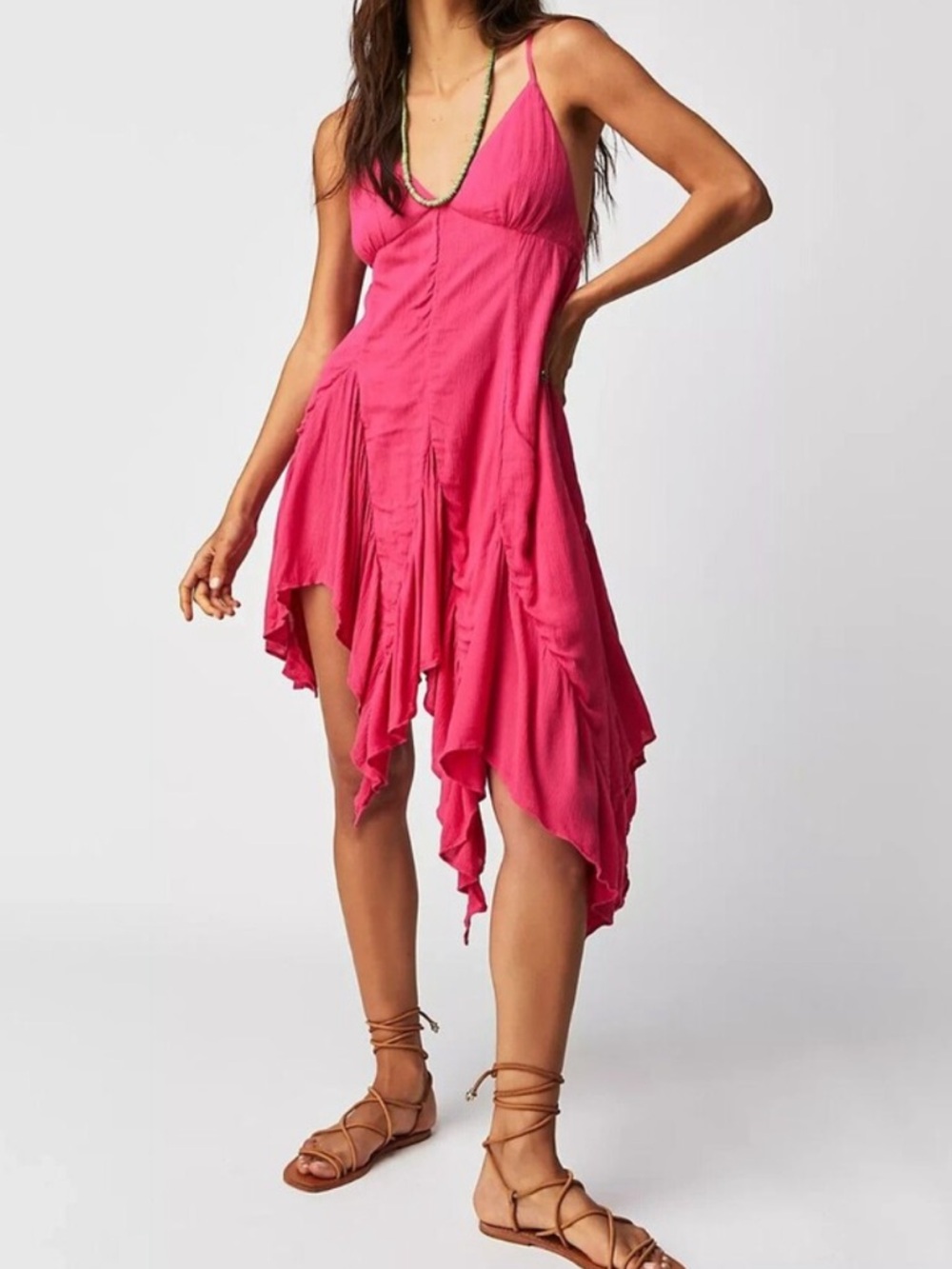 💗NWT Free People Pink Tumi Tunic Dress - Size X-Large